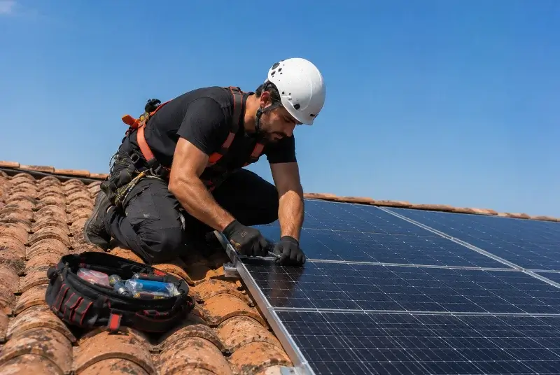 Maintenance et monitoring de panneaux solaires à Billiers